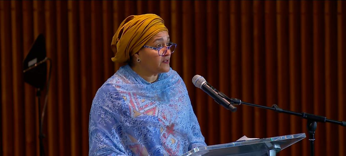 Vice-secretária-geral da ONU, Amina Mohammed, apontou o encontro como essencial para a mudança