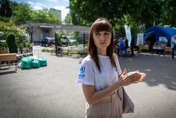 Viktoria Tiutiunnyk, trabaja en Ucrania para la Agencia de las Naciones Unidas para los Refugiados (ACNUR).