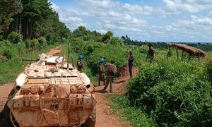 Alerted to an attack by Codeco militiamen on the FARDC camp in Kambala, Djugu territory, on May 4, MONUSCO Bangladeshi peacekeepers deployed from their base in Aimee in order to protect civilians. (4th May 2022)