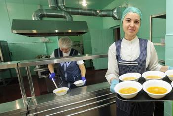 Столовая в Великомихайловском лицее.