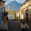 Una calle de la ciudad guatemalteca de Antigua.