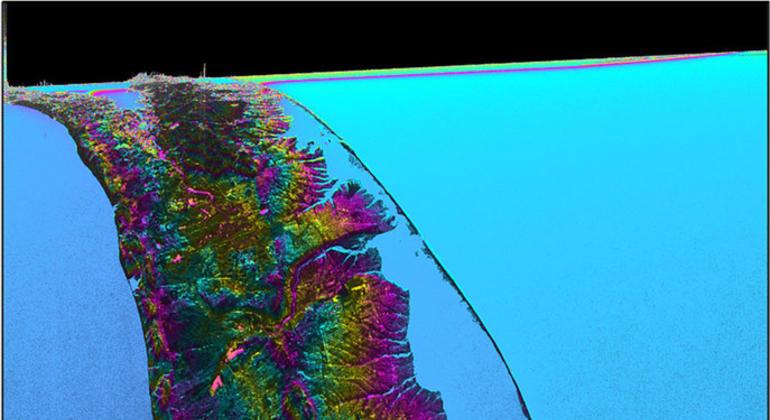 Una imagen de la NASA muestra las características acuáticas de Long Island, en Nueva York.