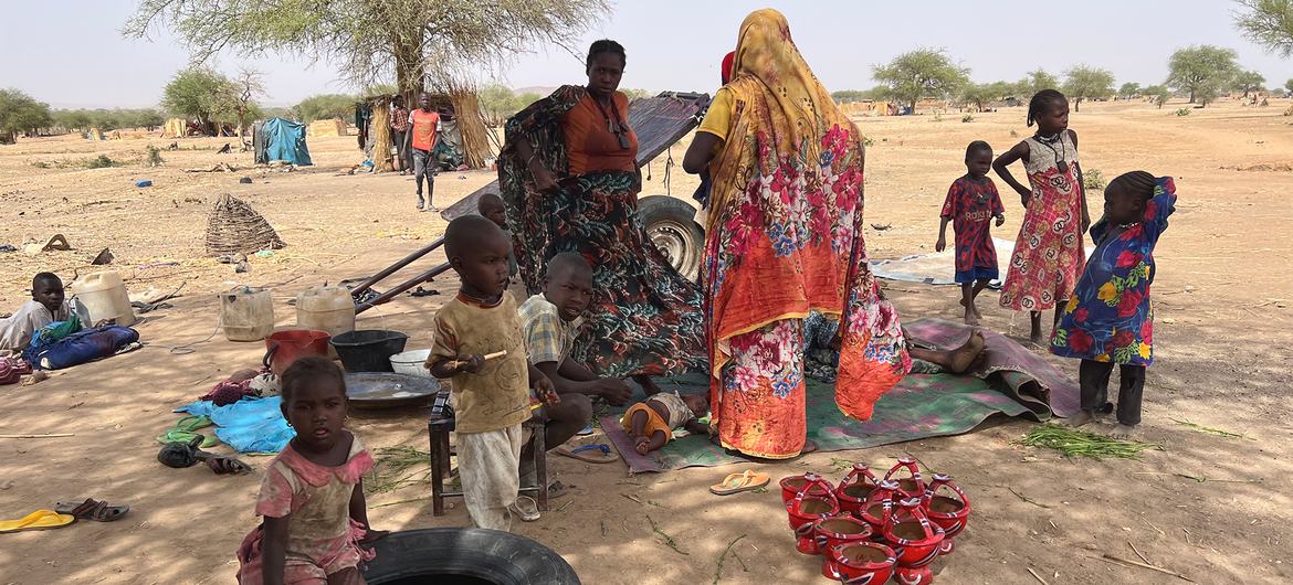 Sudanese refugees seek safety in neighboring Chad following an outbreak of violence in Darfur.