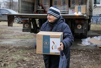 WFP distributes food or cash assistance to three million people every month in Ukraine.