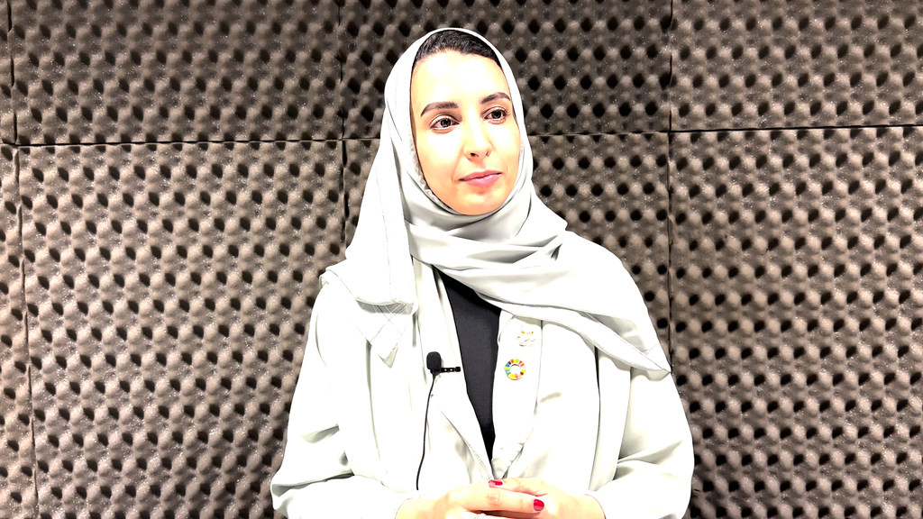 هالة الوجداني، شابة سعودية شاركت في منتدى الشباب التابع للمجلس الاقتصادي والاجتماعي.