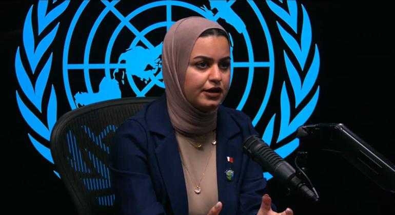 وزيرة شؤون الشباب في مملكة البحرين، السيدة السيدة روان بنت نجيب توفيقي خلال حوار مع أخبار الأمم المتحدة.