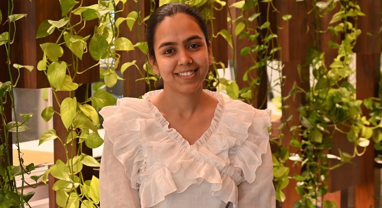भारत स्थित यूएनएफ़पीए की युवा पैरोकार, प्रिया राठौर.