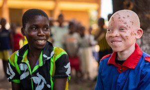 Chinsisi Jafali, a 14-year-old with albinism in Malawi