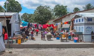 A camp for internally displaced people (IDP) in the Haitian capital, Port-au-Prince.