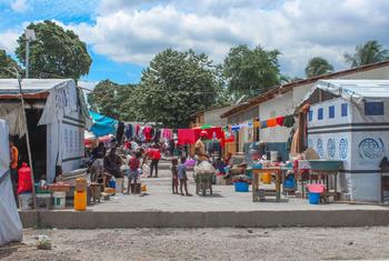 A camp for internally displaced people (IDP) in the Haitian capital, Port-au-Prince.
