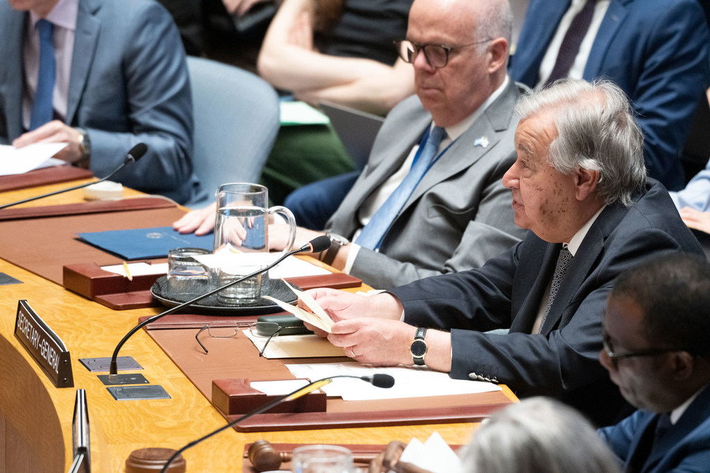 El Secretario General de la ONU, António Guterres, se dirige al Consejo de Seguridad. El Secretario General de la ONU, António Guterres, se dirige al Consejo de Seguridad.