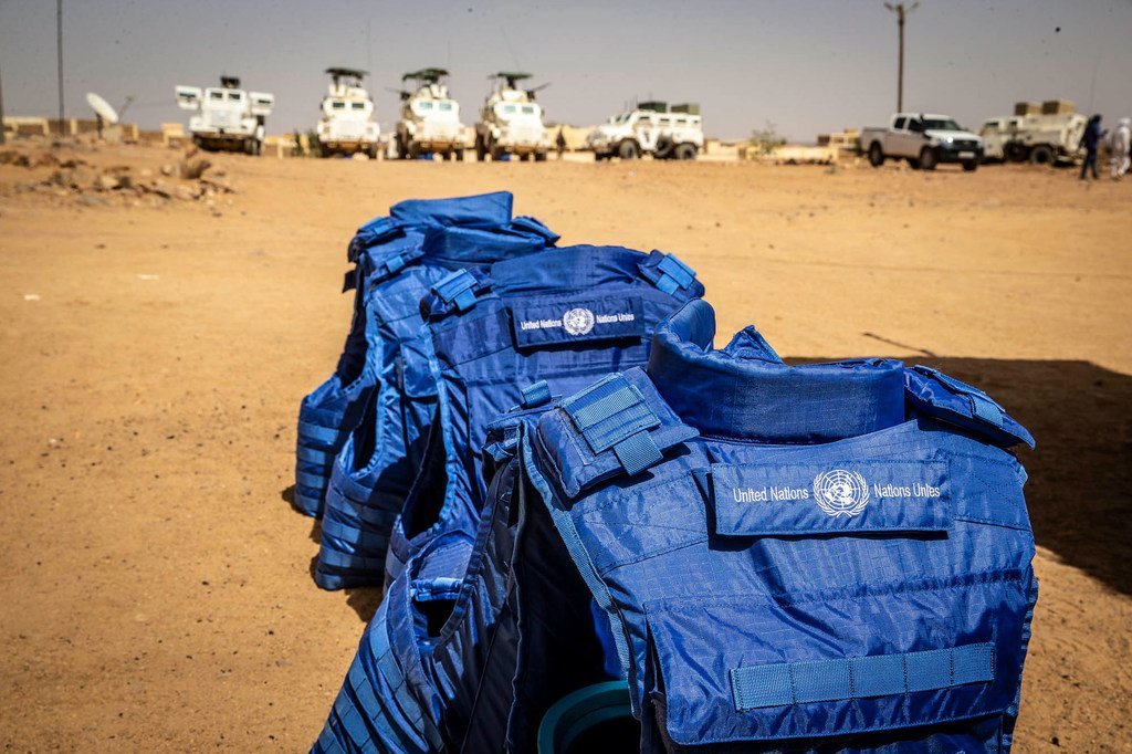 L'équipement de protection individuelle (EPI) est largement utilisé par le personnel de l'ONU, par exemple au Mali.