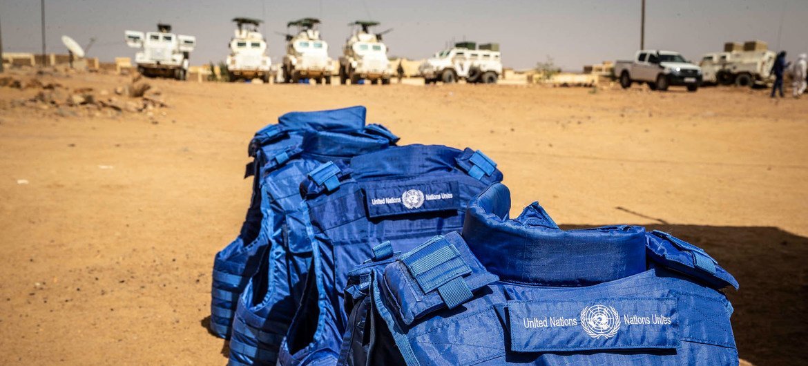 Personal protective equipment (PPE) is widely used by UN staff for example in Mali (pictured).