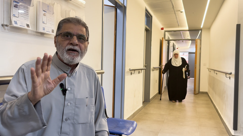 Abdul Sattar Hasan, 67 ans, vient au centre de santé de l'UNRWA depuis plus de 22 ans.
