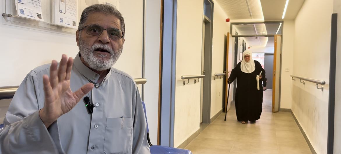 Abdul Sattar Hasan has been coming to the UNRWA health centre for over 22 years.