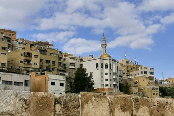 La ville d'Amman, la capitale de la Jordanie.