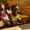 Des filles à une l’école à Bangui, en République centrafricaine.