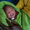 Un nouveau-né au Centre de santé de Karenga IV dans la région de Karamoja en Ouganda.