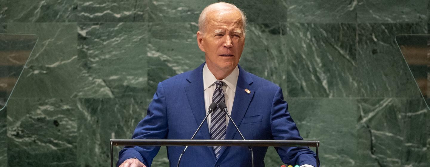 US President Joseph Biden addresses the general debate of the General Assembly’s 78th session.