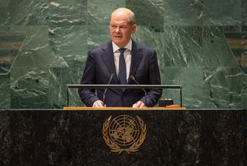 Chancellor Olaf Scholz of Germany addresses the general debate of the General Assembly’s 78th session.