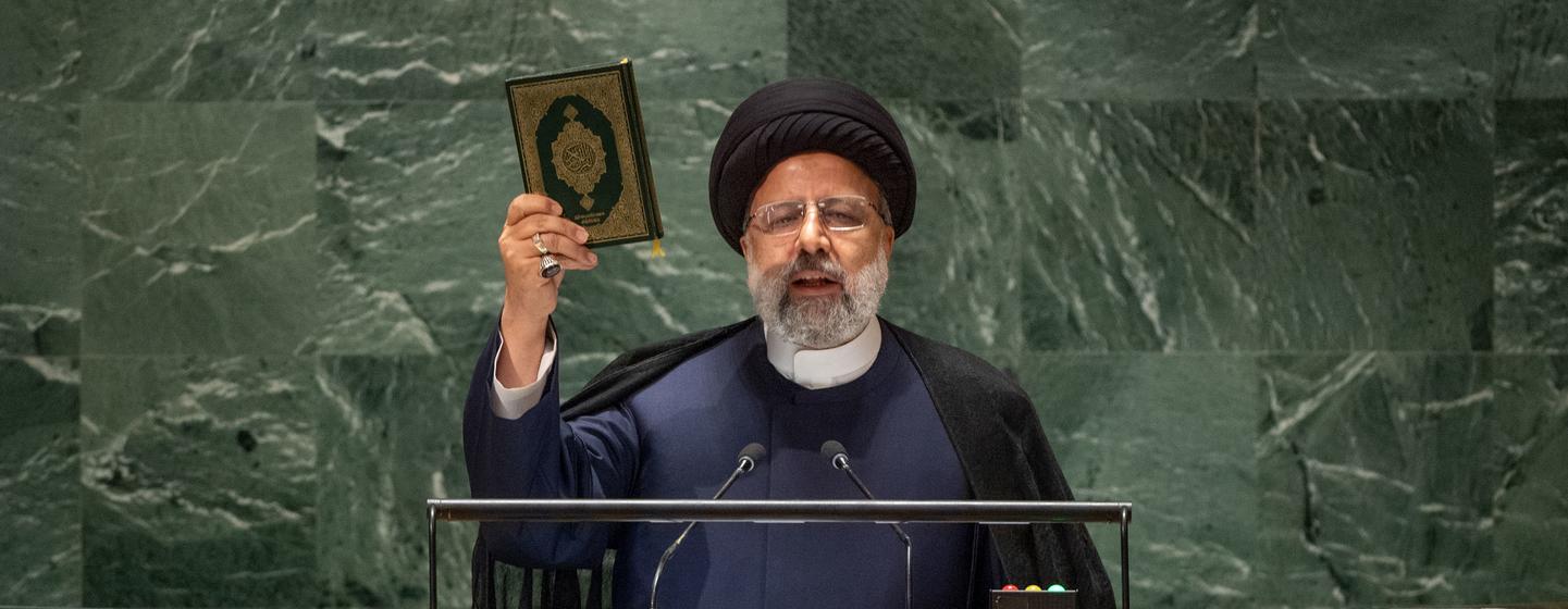 President Seyyed Ebrahim Raisi of Iran addresses the general debate of the General Assembly’s 78th session.