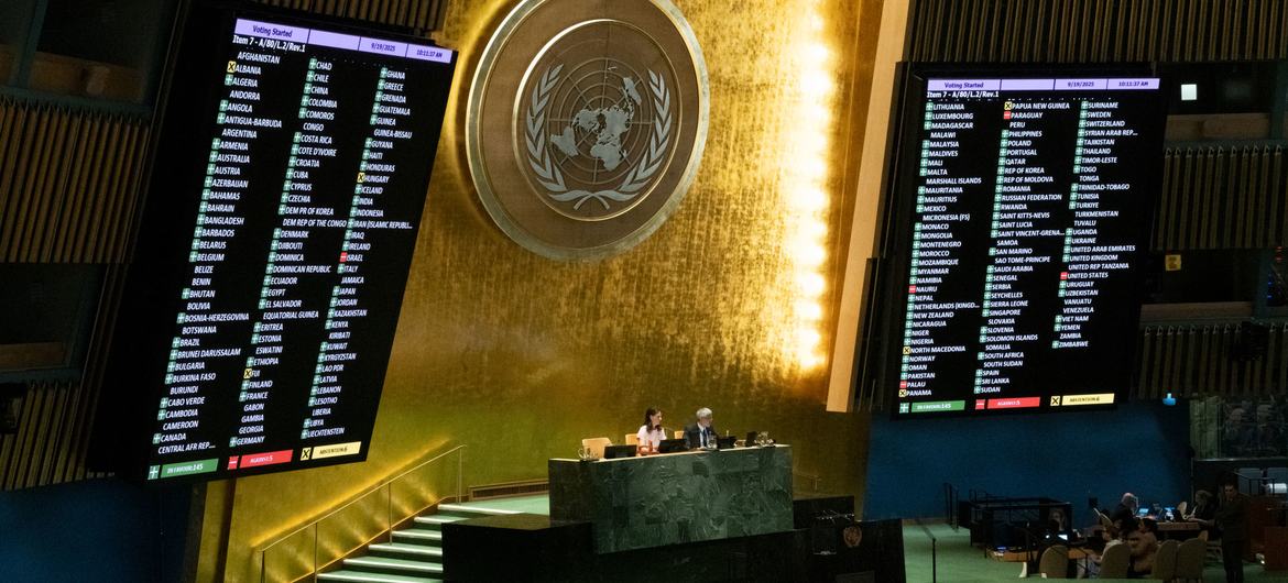 A ONU retoma, durante a 80º sessão da Assembleia Geral, a Conferência Internacional de Alto Nível para a Solução da Questão Palestina e a Implementação da Solução de dois Estados, um israelense e outro palestino vivendo lado a lado e pacificamente