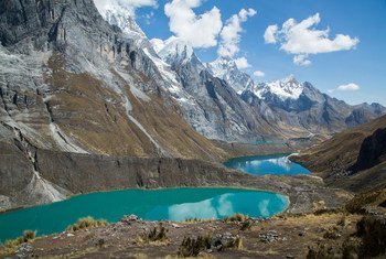 La cordillera Huayhuash en agosto de 2019. Los andes contienen el 99% de los glaciares tropicales del mundo y el 71% de ellos está en Perú.