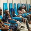 People exhibiting cholera symptoms receive treatment at the Centres Gheskio in Port-au-Prince, Haiti.