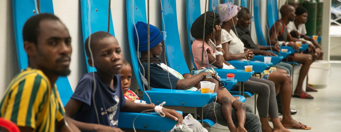 Atividades de prevenção e combate parceiros humanitários continuam sendo realizados apesar da falta de fundos