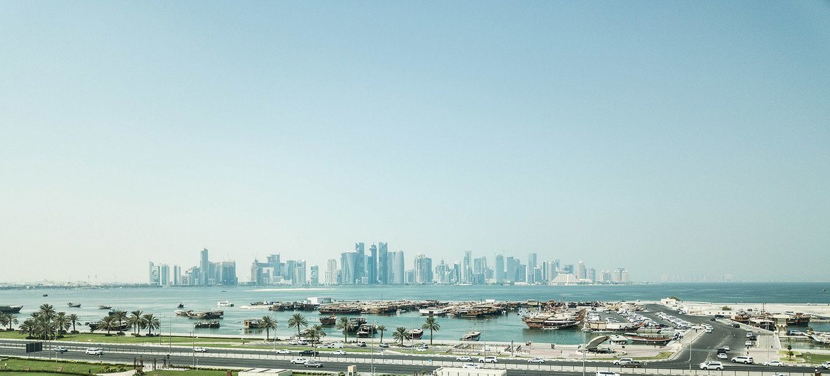 Doha, capital of Qatar.