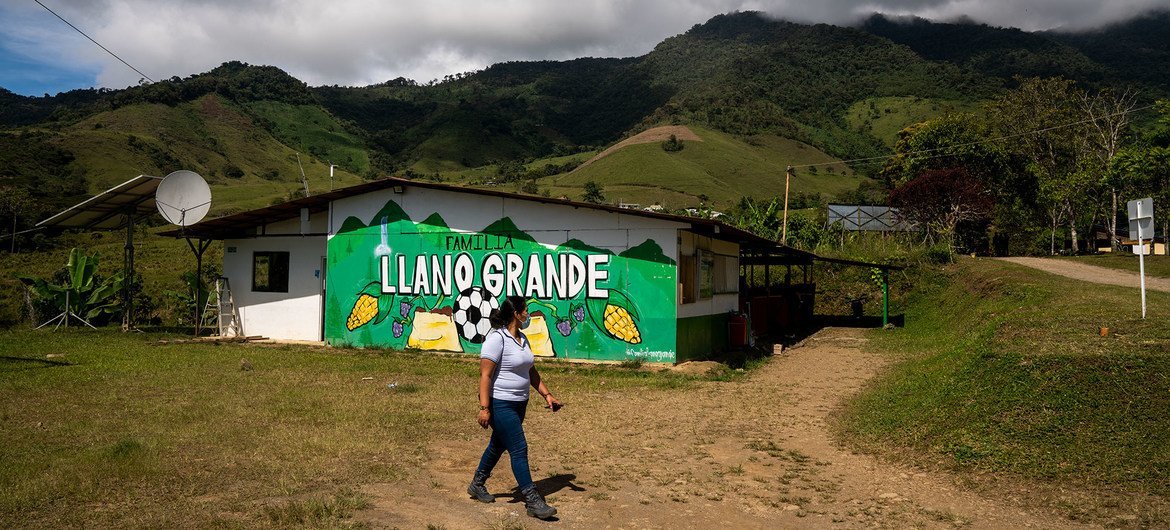 Llano Grande, un village du département d’Antioquia, à proximité de Medellín, où l'accord de paix colombien facilite la réinsertion d'anciens combattants des FARC.