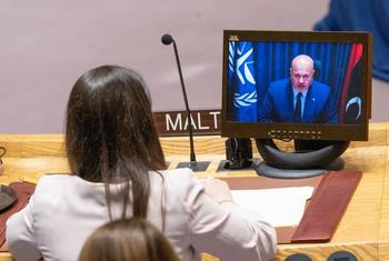 Карим Хан выступил в Совбезе ООН по видеосвязи.