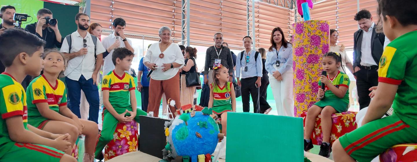 With flood- and erosion-resistant walls and solar-powered energy systems, Maria Naura Gouvêa Municipal School in Barcarena, Pará, Brazil, is a model of community-level climate adaptation. 