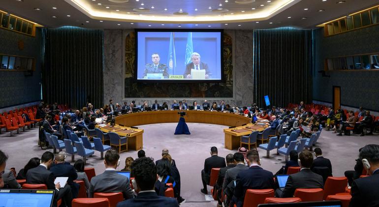 Visão do Conselho de Segurança da ONU em reunião sobre situação no Oriente Médio, incluindo a questão palestina.