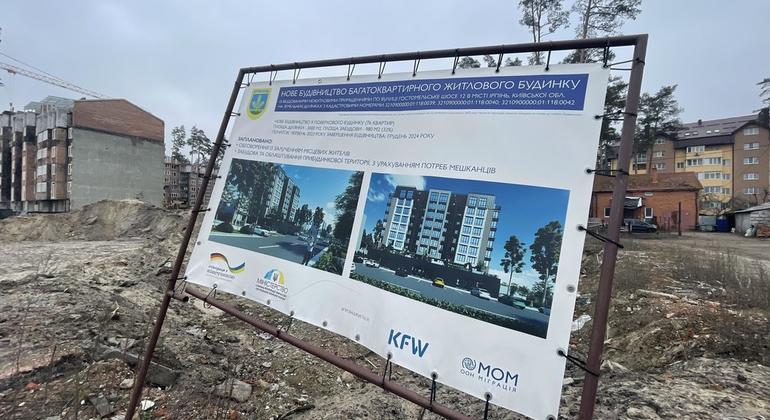 Проект МОМ по восстановлению жилого квартала в Ирпене, Украина. 