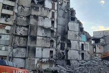 Conséquences des bombardements sur Kharkiv.