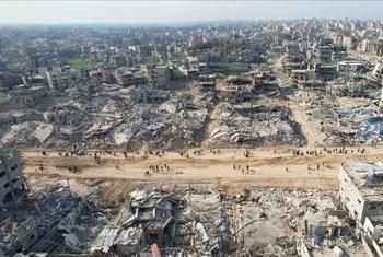 Gran parte de Gaza ha quedado destruida durante la guerra con Israel.
