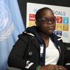 Elionora Wilfred akihojiwa na UN News Kiswahili kandoni mwa mkutano wa CSW67 Jijini New York Marekani.