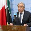 Le Secrétaire général de l'ONU António Guterres informe les médias de la situation au Soudan.