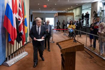 Secretary General António Guterres spoke to correspondents in New York on Thursday 20 April 2023, about the crisis in Sudan, calling for an immediate end to the fighting.