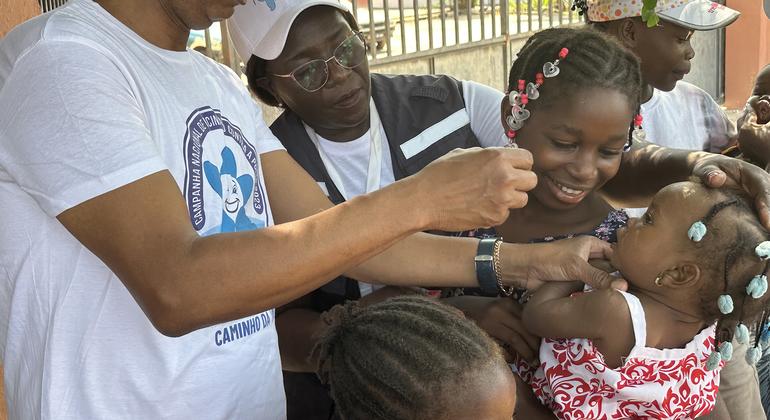 Ministério da Saúde de Angola realiza a primeira rodada da Campanha Nacional de Vacinação contra a Pólio