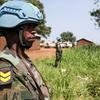 联合国南苏丹特派团的维和人员在中赤道州巡逻。