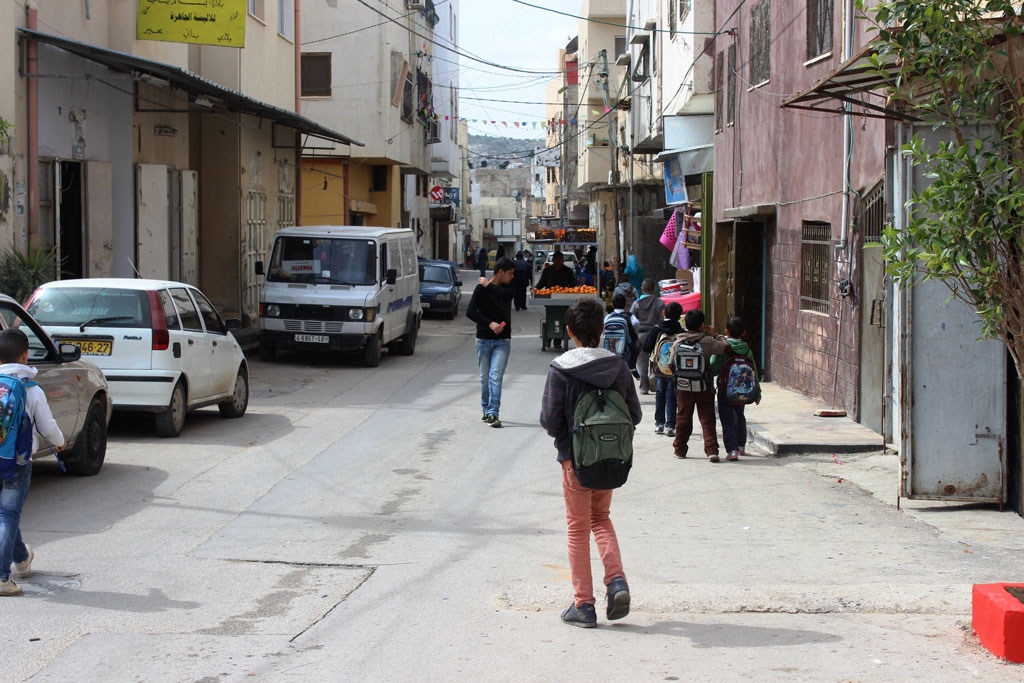 Le camp de réfugiés de Jénine borde la municipalité de Jénine, en Cisjordanie occupée.