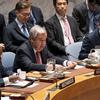 اقوام متحدہ کے سیکرٹری جنرل انتونیو گوتیرش سائبر سپیس میں بڑھتے ہوئے خطرات پر سلامتی کونسل کے اجلاس سے خطاب کر رہے ہیں۔