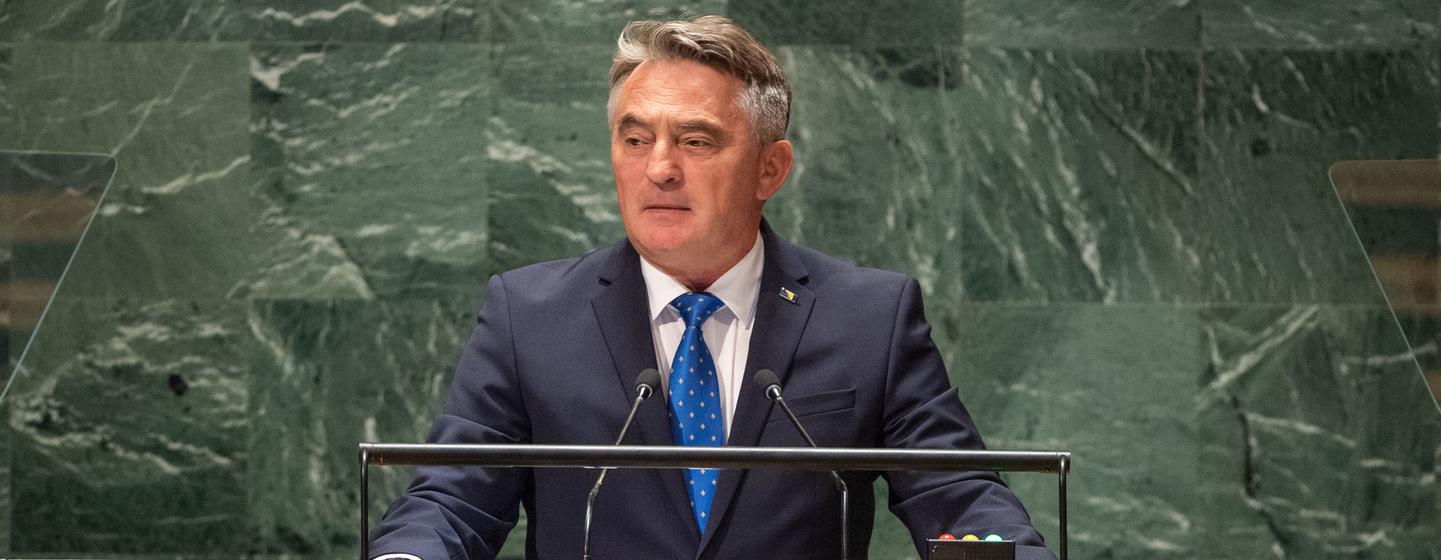 Zeljko Komšić, Chairman of the Presidency of Bosnia and Herzegovina addresses the general debate of the General Assembly’s 78th session.