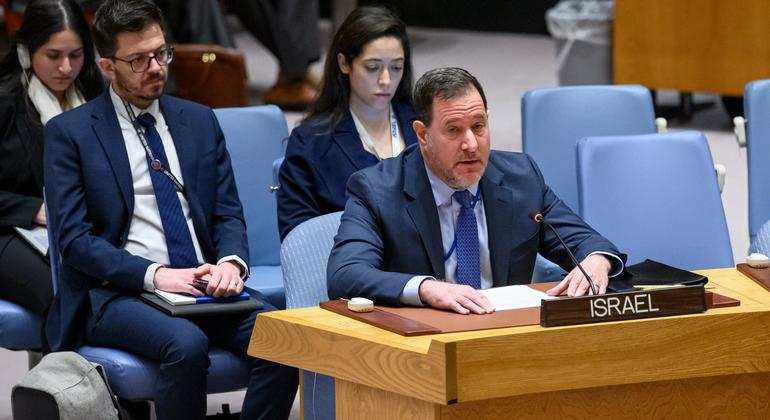 Brett Jonathan, embajador alterno de Israel ante la ONU.