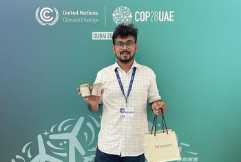 अंजिक्या धारिया, पैडकेयर के संस्थापक हैं और उन्होंने दुबई में कॉप28 सम्मेलन में यूनीसेफ़ द्वारा चयनित एक युवा नवप्रवर्तक के रूप में हिस्सा लिया.