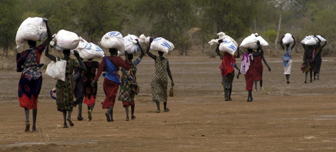 Displaced people in northern South Sudan. (file) Displaced people in northern South Sudan. (file)