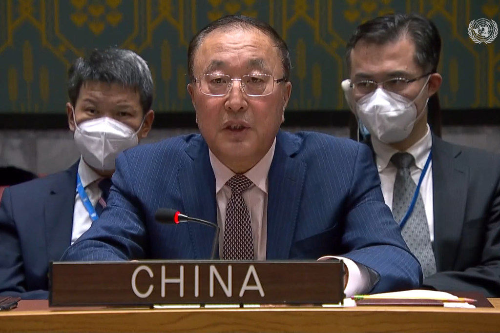 المندوب الدائم للصين تشانغ جون يخاطب مجلس الأمن حول الوضع في الشرق الأوسط بما في ذلك قضية فلسطين - مجلس الأمن، الجلسة 9236.