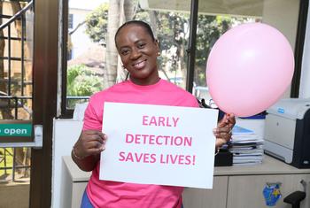 Women are raising awareness against breast cancer in Ghana.